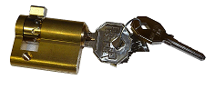 Demi - cylindre GEBA avec 3 clés N° différents