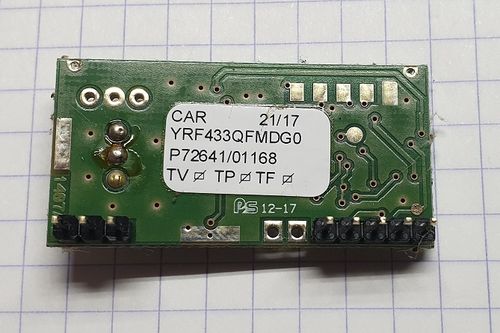 Module récepteur embrochable 433 Mhz pour CARDIN S 449
