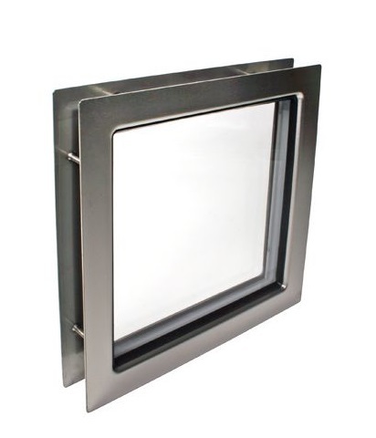 Hublot carré 310 ² ALUNOX Double vitrage verre transparent