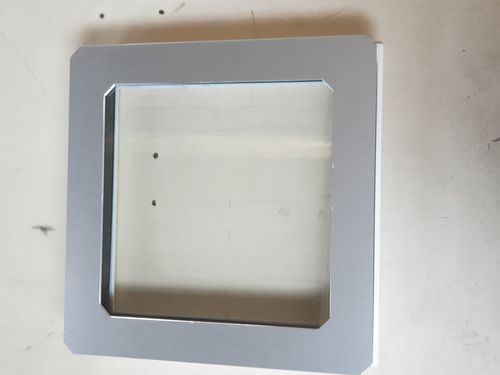 Hublot carré 280 ² INOX Double vitrage verre transparent pour épais. 40