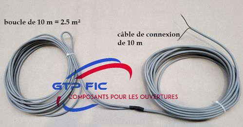 Boucle magnétique 10 m + 10 m cable ( 2.5m² environ)